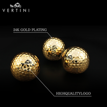 画像をギャラリービューアに読み込む, VERTINI Gold ゴルフボール 1スリーブ+CROWN
