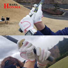 画像をギャラリービューアに読み込む, HaHa Honma 合成皮革ゴルフグローブ