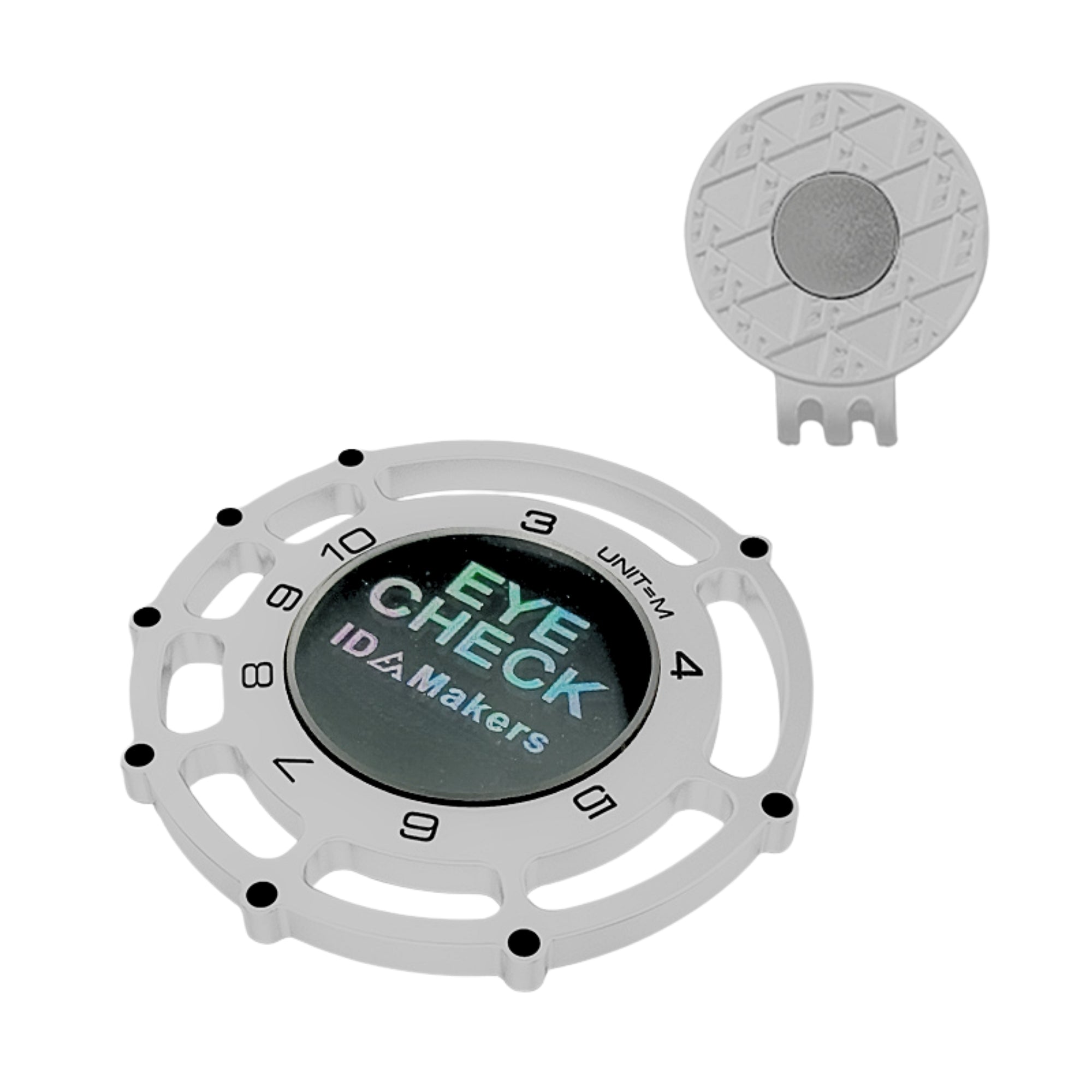 ユピテルスイング練習機＆未使用eyecheckパター距離測定ゴルフマーカーセット EYE CHECK ボールマーカー パター 距離計測 – SW GOLF