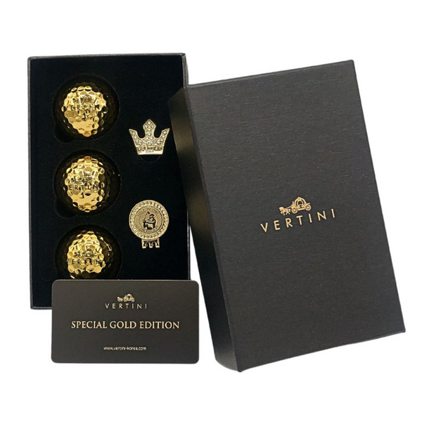 VERTINI Gold ゴルフボール 1スリーブ+CROWN