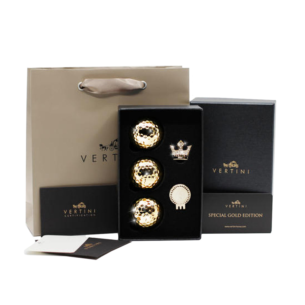 VERTINI Gold ゴルフボール 1スリーブ+CROWN