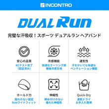 画像をギャラリービューアに読み込む, DUAL RUN SPORTS ヘアバンド
